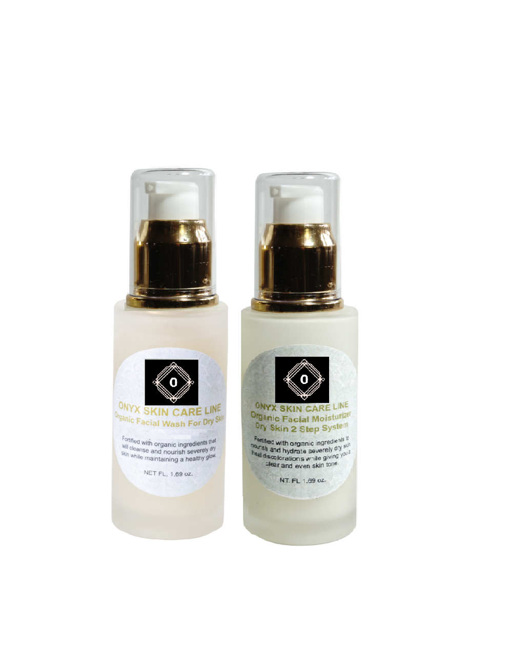Dry Skin Relief Two-Step Facial System - Wash and Moisturizer - For MEN-0