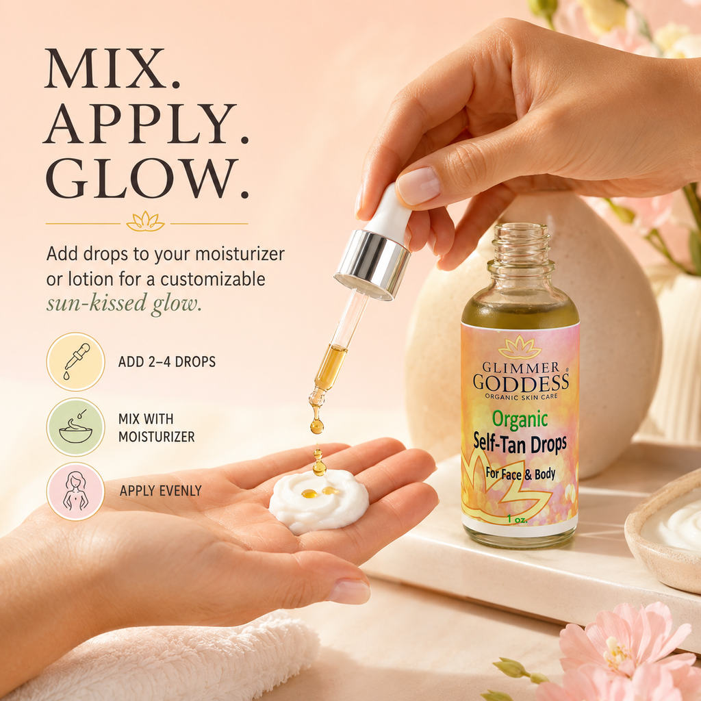 Organic Self Tan Drops – Fast Glow-1